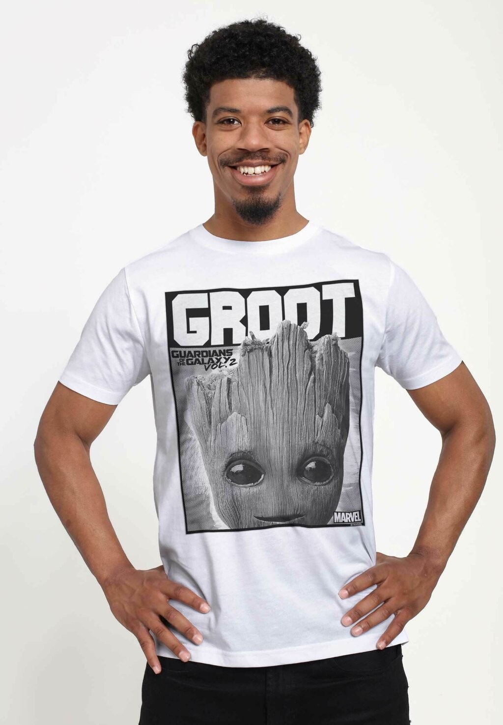 

Футболка с принтом MARVEL GROOT BOLDEN UNISEX Henry Tiger, белый