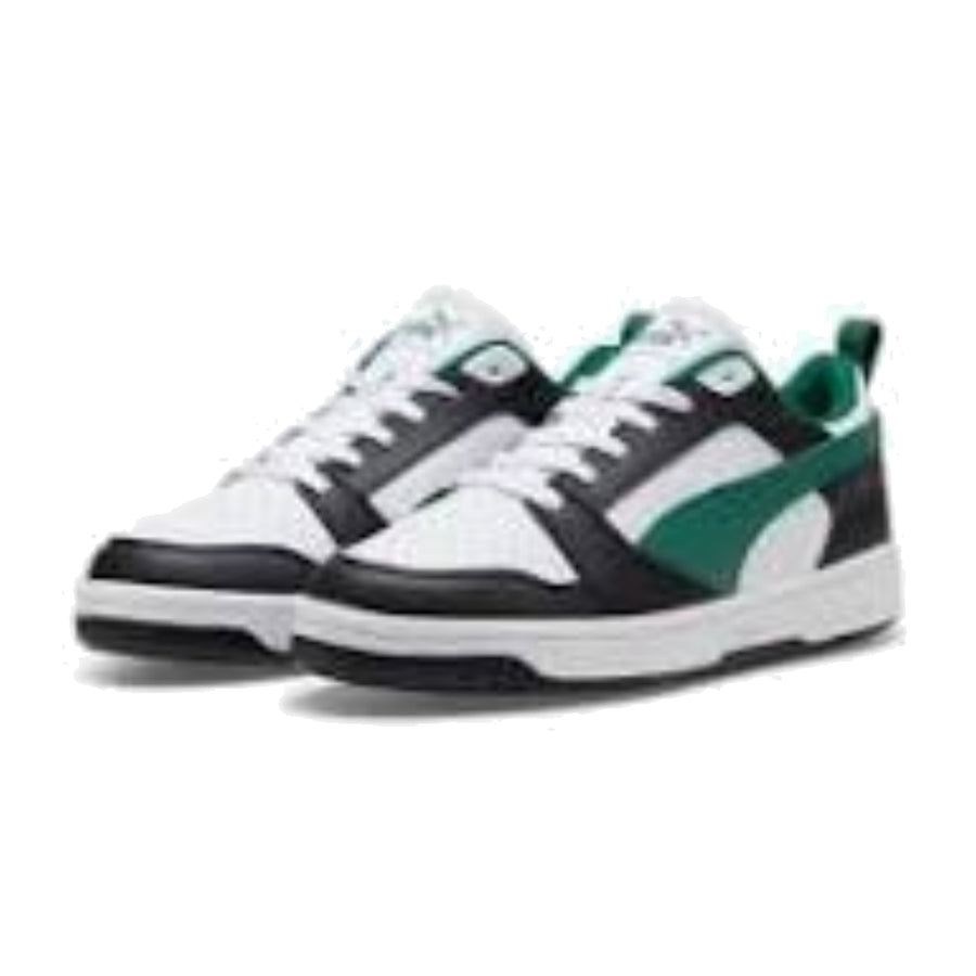 

Кроссовки PUMA Rebound V6 Low 'White Black Green', белый