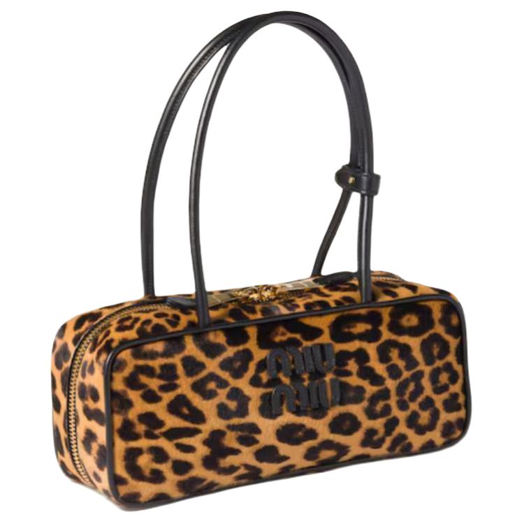 MIU MIU Женская сумка Beau Calfskin One Shoulder цвета honey — фото 3