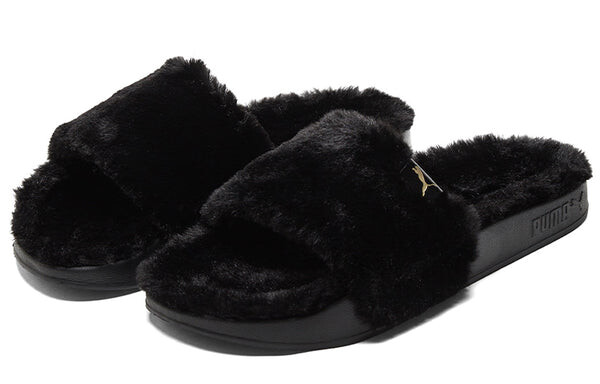 Тапочки leadcat 2.0 ylm 'black gold' Puma, черный — фото 4