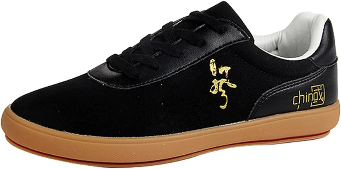 

Мужские туфли для тайцзи JiuQing, кроссовки для боевых искусств, тканевые, нескользящие, дышащие, для фитнеса на улице, черный