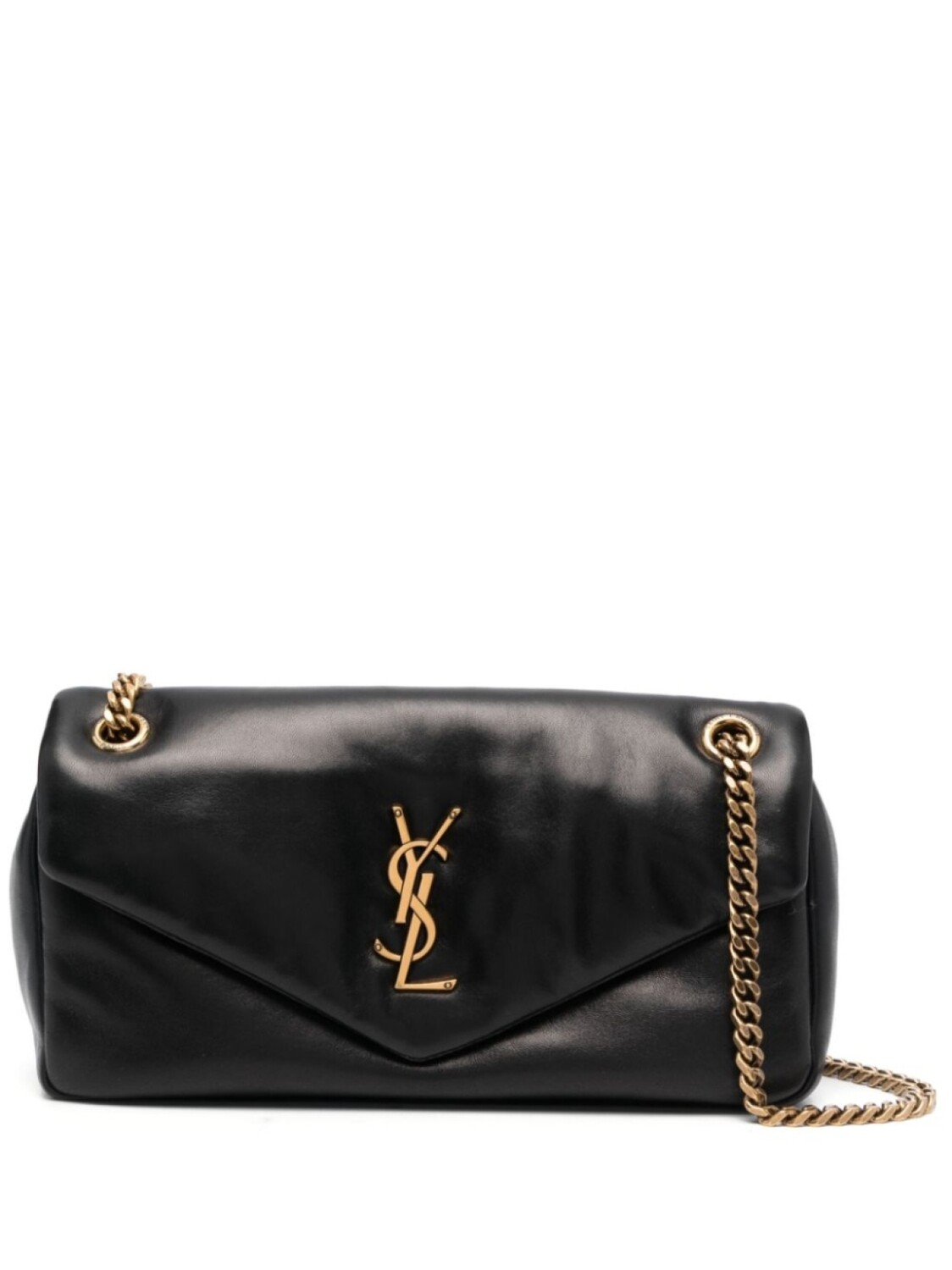 

Сумка на плечо Saint Laurent Calypso с металлическим логотипом, черный