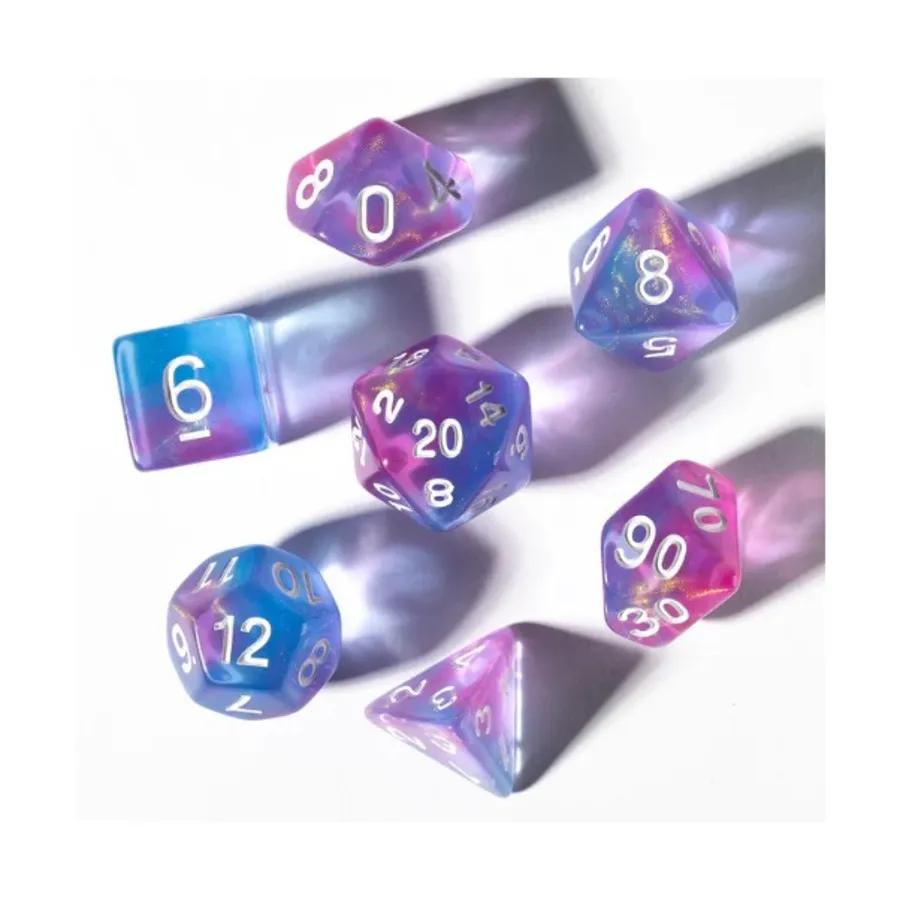 

Набор Poly — раскопанное сокровище — опал (8), RPG Dice Sets
