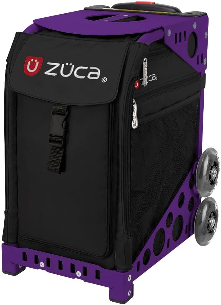 

Сумка-тележка ZÜCA Sport Obsidian с фиолетовой рамой (светящиеся колеса) ZUCA, Purple