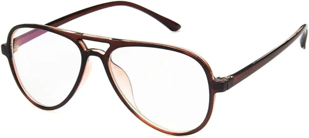 

Солнцезащитные очки для мужчин и женщин - защита UV400 - легкая оправа с двойной перемычкой для занятий спортом на открытом воздухе и вождения DSVIGF, Brown