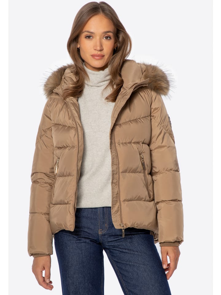 

Женская куртка с манжетами светло-коричневого цвета Wittchen