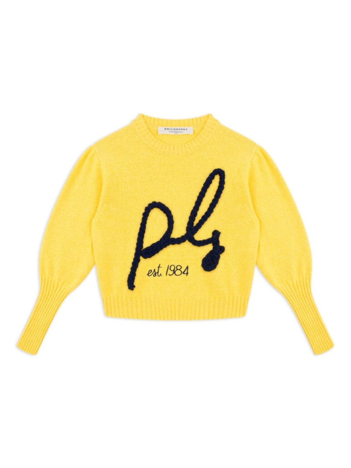 

Philosophy Di Lorenzo Serafini Kids толстовка с вышитым логотипом, желтый