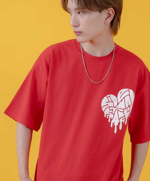 

Футболка с короткими рукавами и графическим принтом Sideway Stance, красная