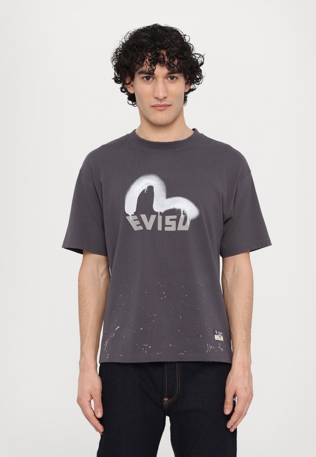 

Футболка с принтом LOGO TEE Evisu, черный