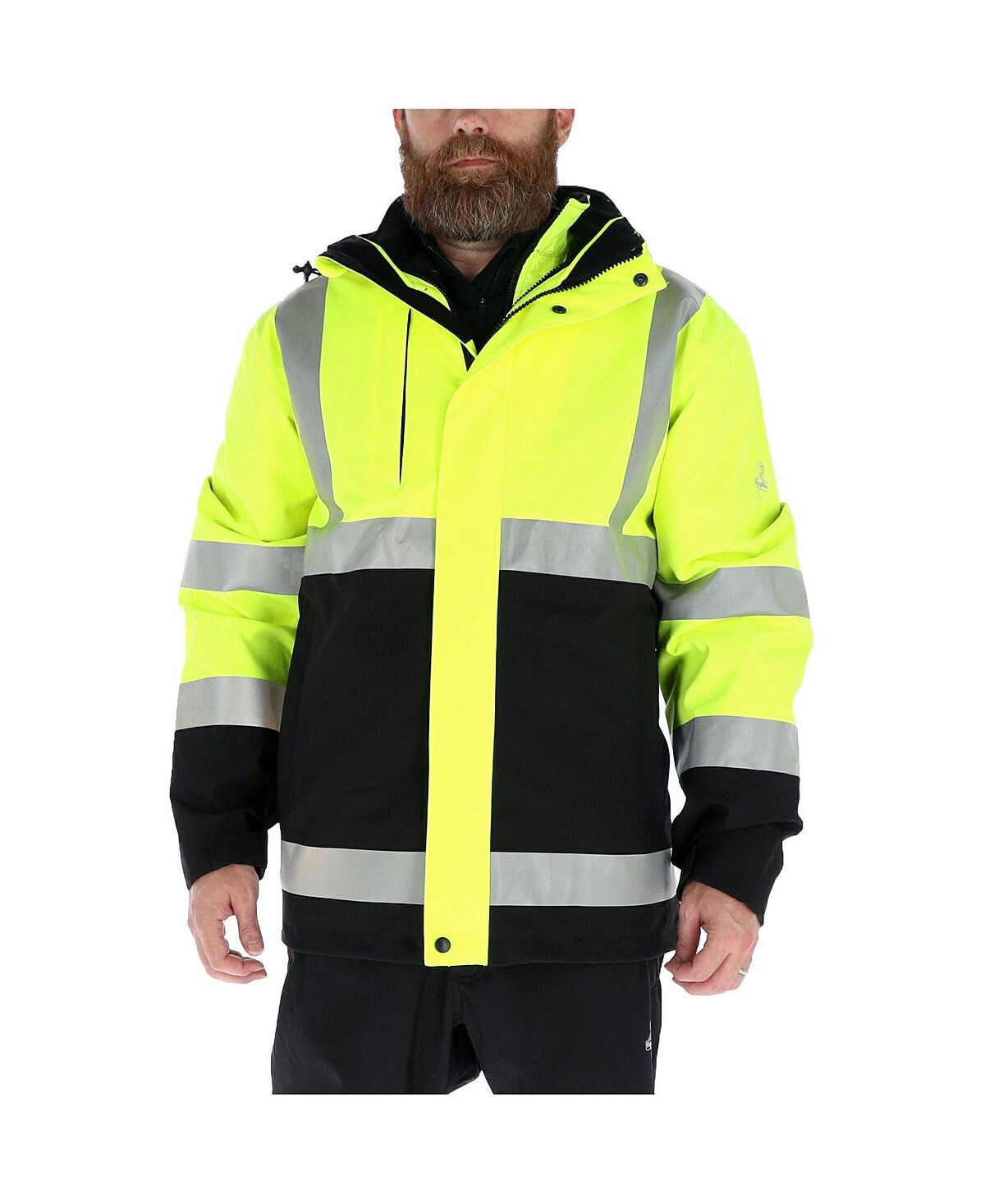 

Мужская утепленная куртка от дождя HiVis 3-в-1 — класс 2 по ANSI RefrigiWear