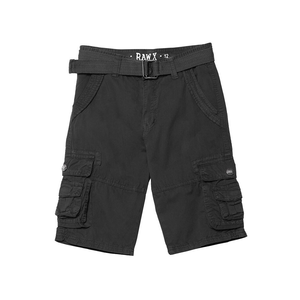 

Твиловые шорты карго с поясом для мальчиков RawX, цвет Charcoal