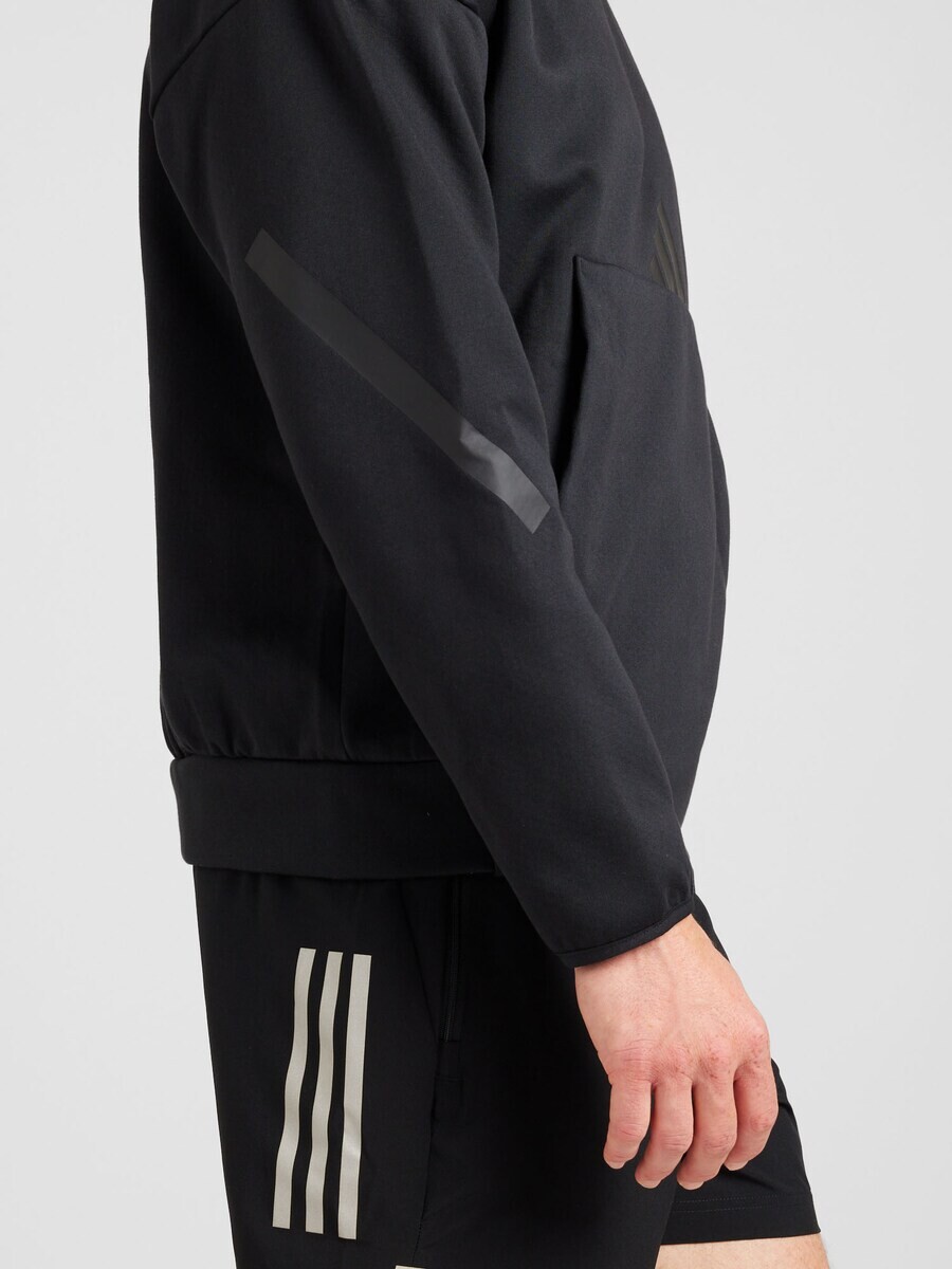 Свитер с капюшоном на молнии ADIDAS SPORTSWEAR Athletic Sweatshirt Z.N.E., черный — фото 3