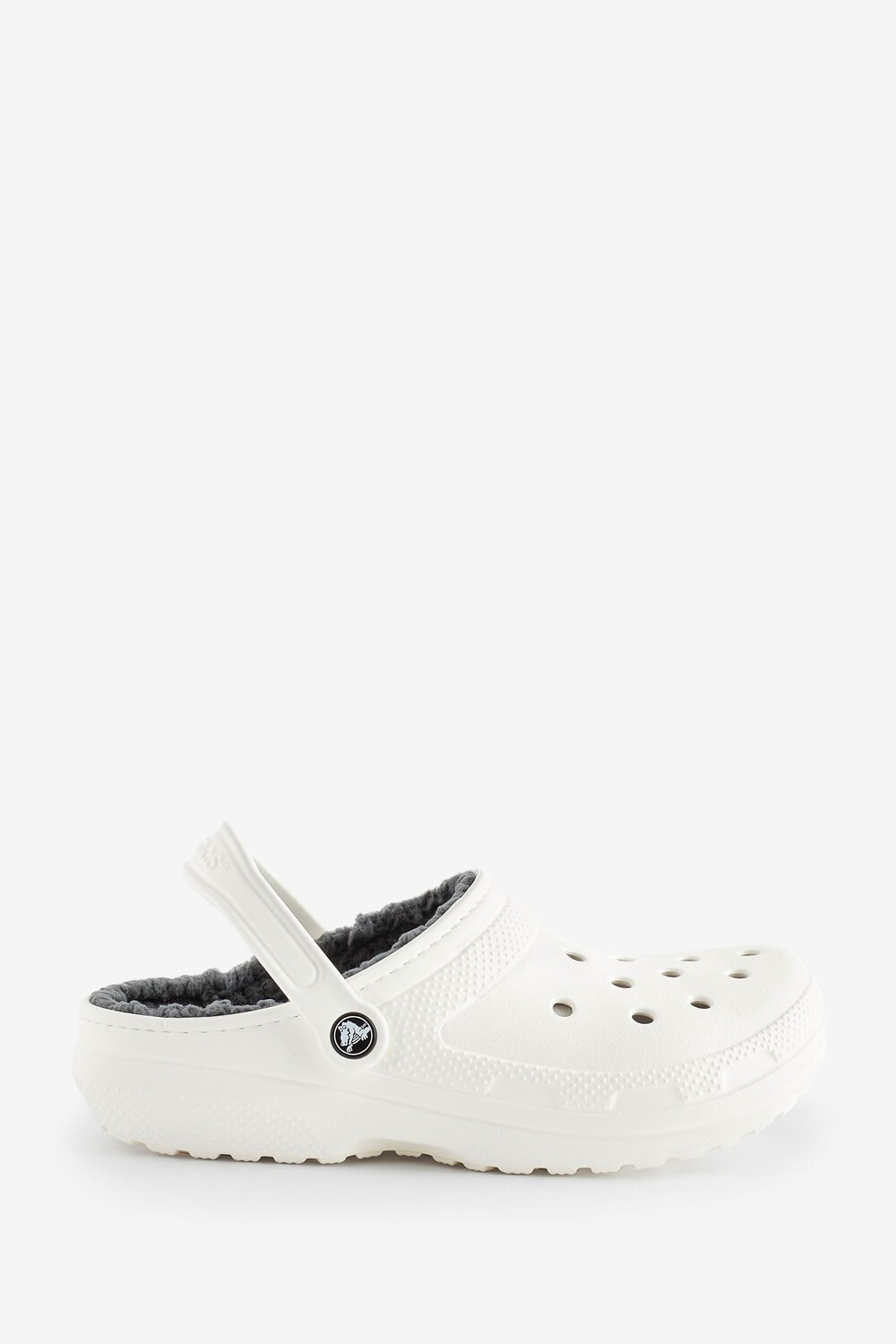 Классические сабо с пушистой подкладкой Crocs, белый