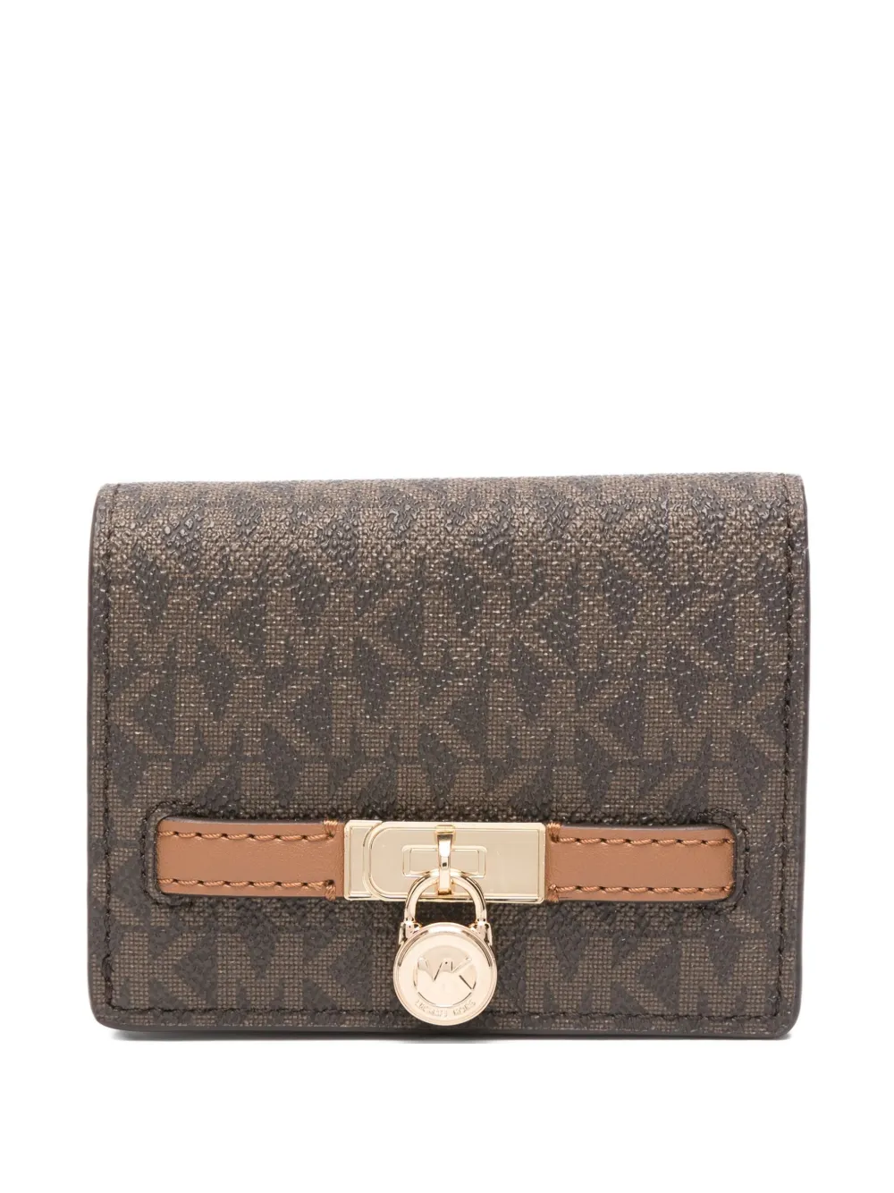 

Кошелек с замком-монограммой MICHAEL KORS, коричневый