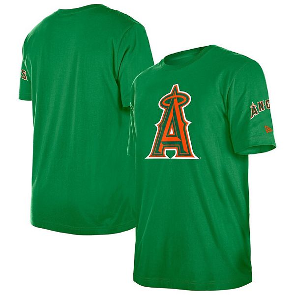 

Мужская футболка kelly green los angeles angels st patrick's day shamrock fill New Era