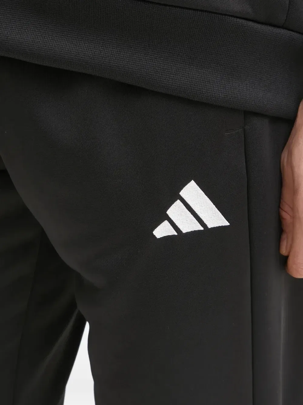 Спортивный костюм на молнии Adidas, черный — фото 4