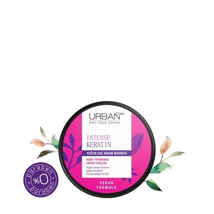 URBAN Care Intense Кератиновая маска для интенсивного ухода за сильно поврежденными волосами 230 мл - веганская — фото 3