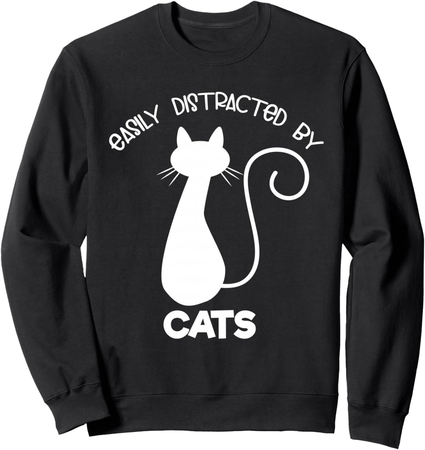 

Любителей кошек и котят легко отвлечь котятами. Толстовка с изображением кошек Cat Lover Apparel, черный