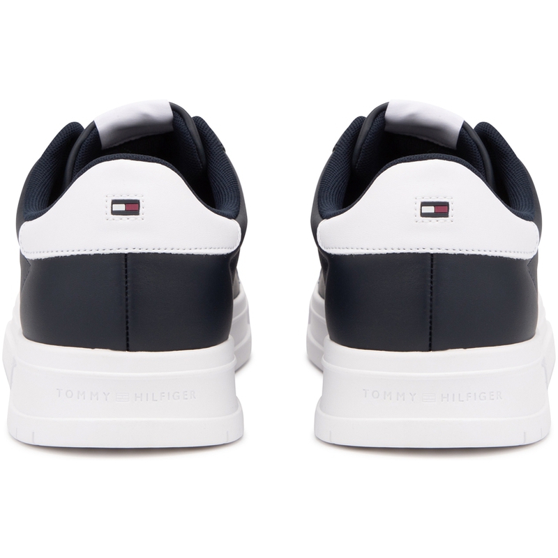 Tommy Hilfiger Кроссовки с тисненым логотипом из кожи темно-синие DW5, цвет Navy Blue DW5 — фото 4