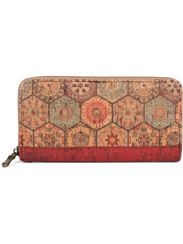 

Кошелек styleBREAKER Kork Gelbörse, цвет Rot-Beige-Blau