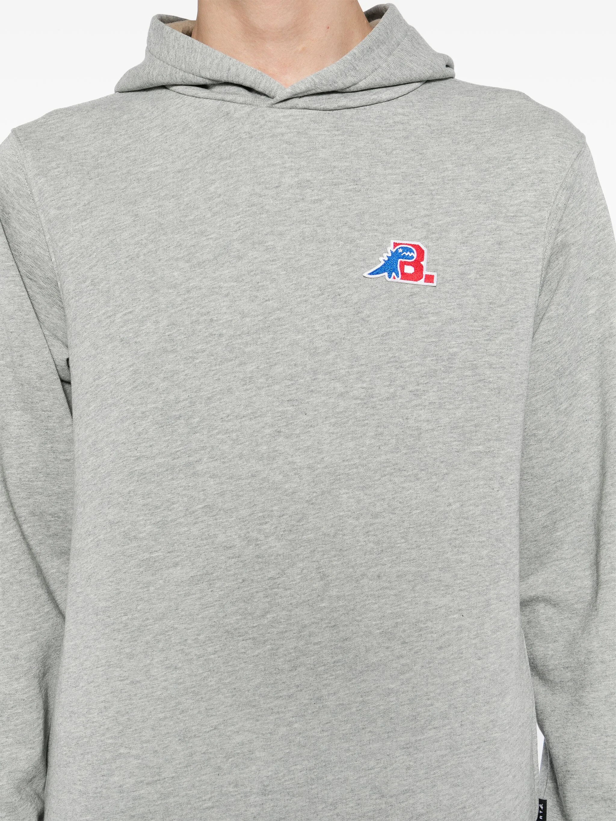 

Худи с нашивкой-логотипом Sport B. By Agnès B., серый