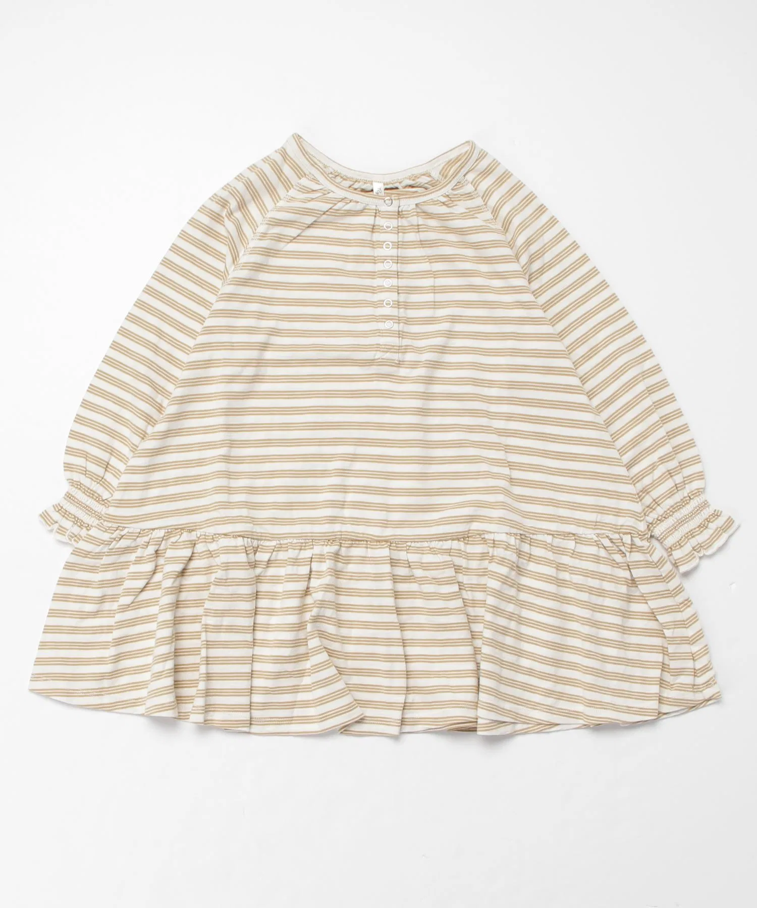 Детское платье в полоску Rylee+Cru GOLD STRIPE