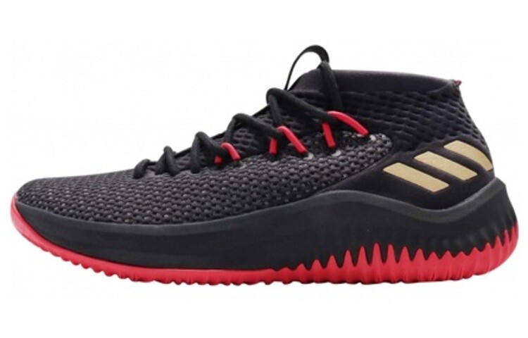 

Кроссовки adidas Dame 4 Black Gold Scarlet