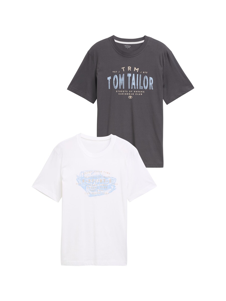 

Рубашка TOM TAILOR, цвет Anthracite/White