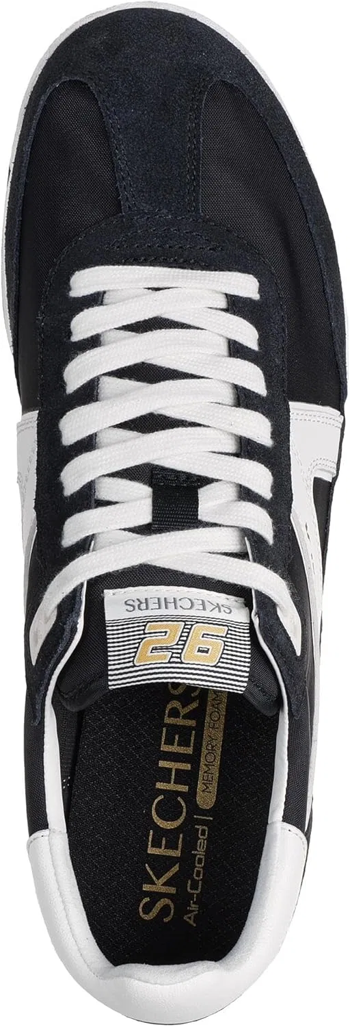 Мужские кроссовки Skechers SKX 92 Spective, Black Leather White Textile Pu — фото 3