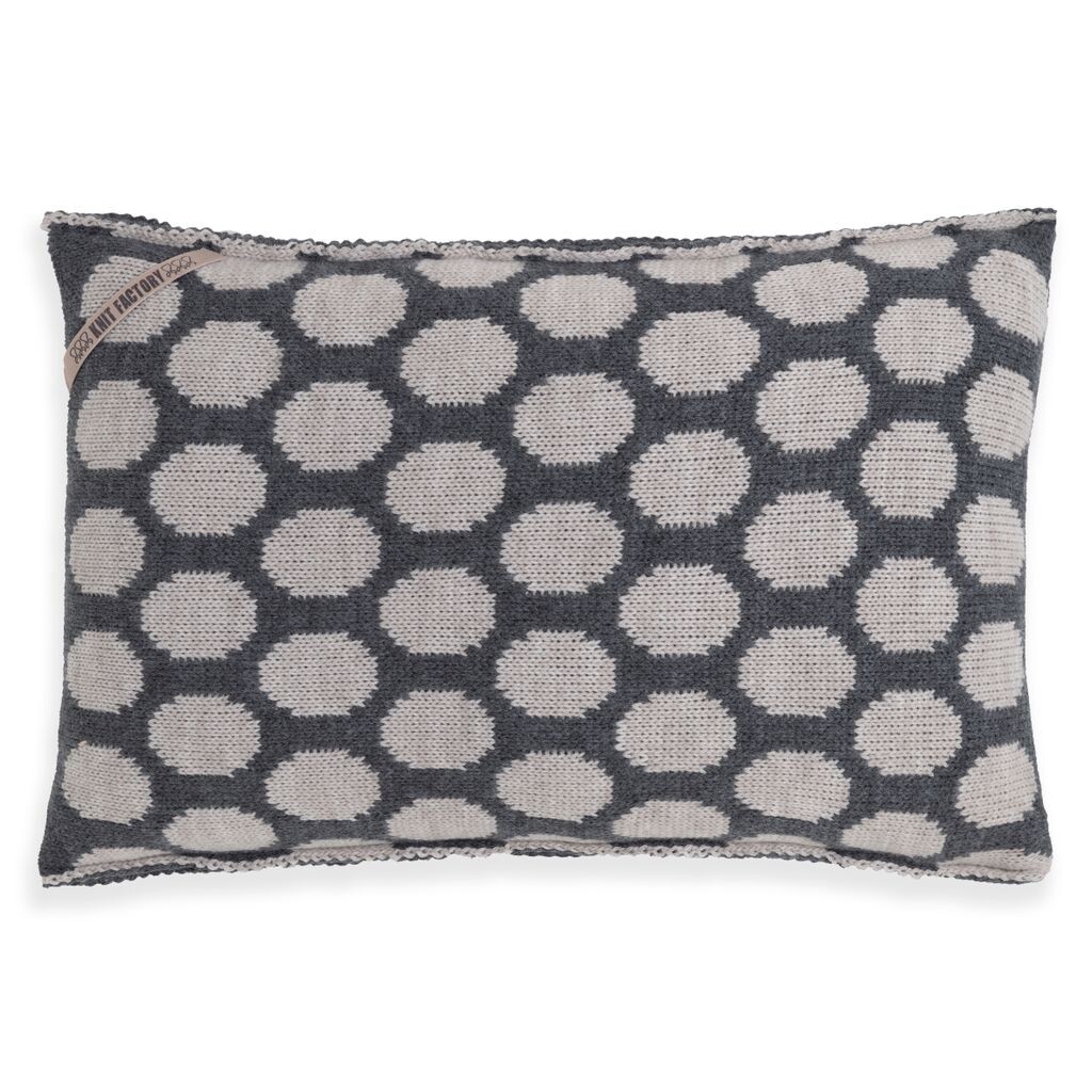 

Подушка Knit Factory Cody - Антрацит/Серый - 60x40 см