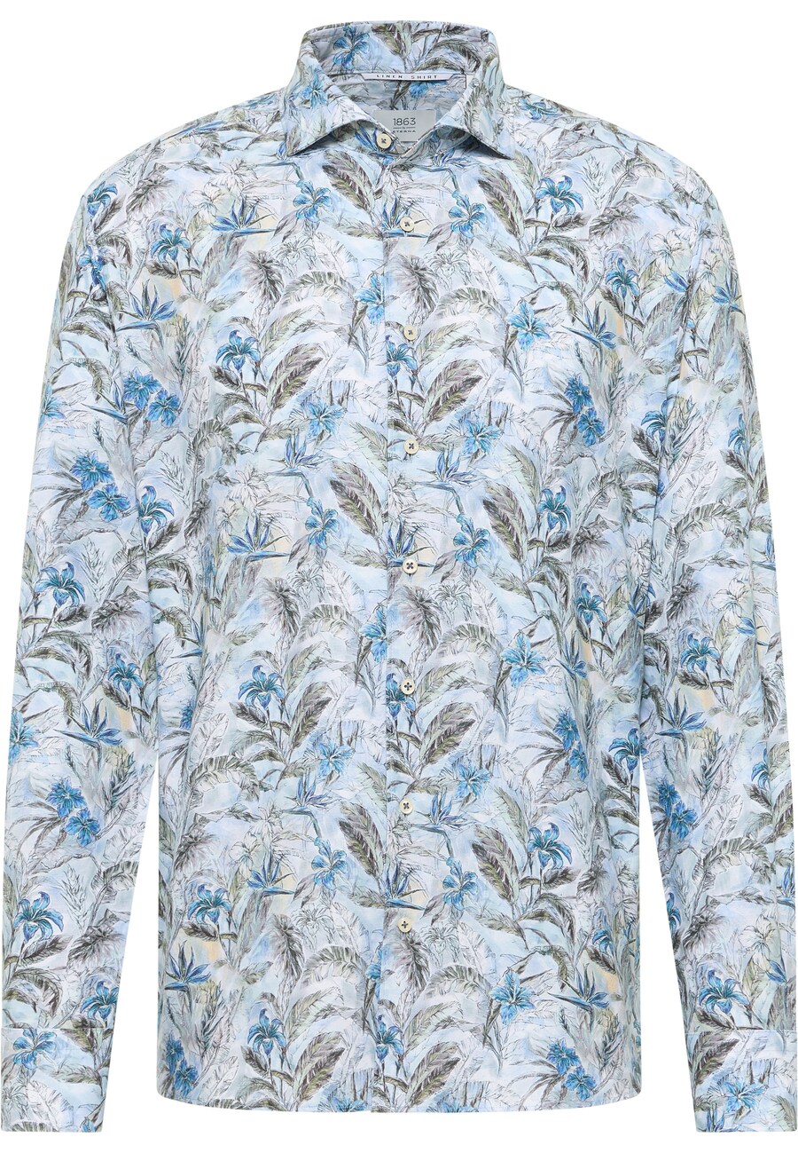 

Рубашка на пуговицах классического кроя ETERNA 1863, синий/голубой