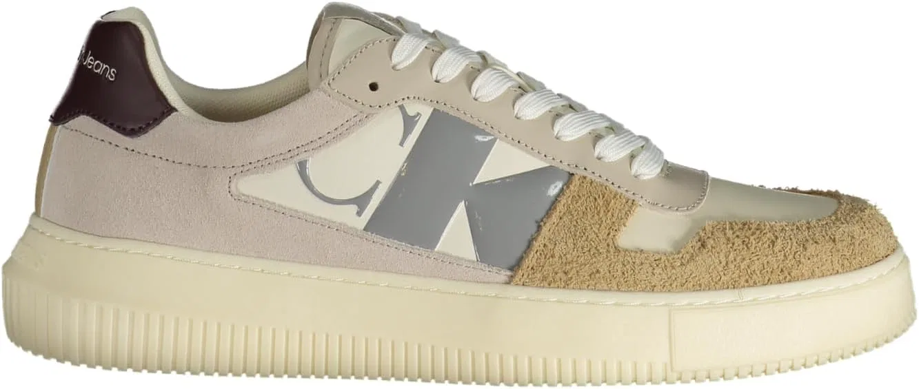Кроссовки Calvin Klein Herren Cupsole Chunky Schuhe, Braun Creamy White Travertine