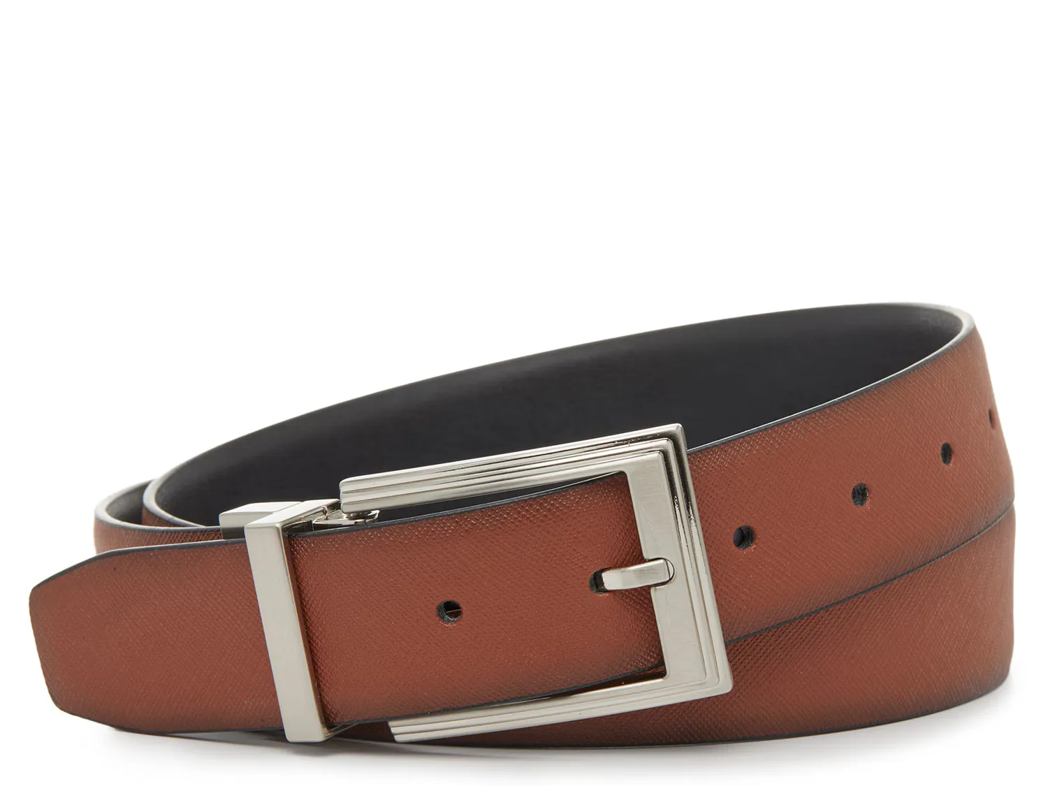 

Ремень Classic Men's Reversible Leather Belt Vince Camuto, коричневый/черный