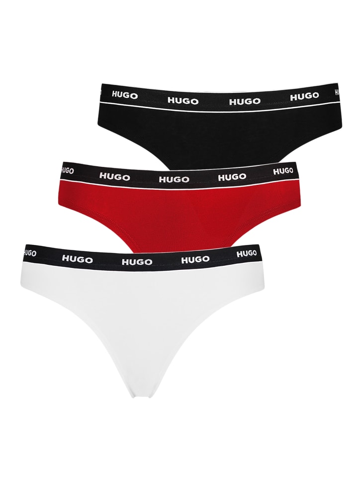 

HUGO Набор из 3 трусиков-стрингов в полоску, разноцветные