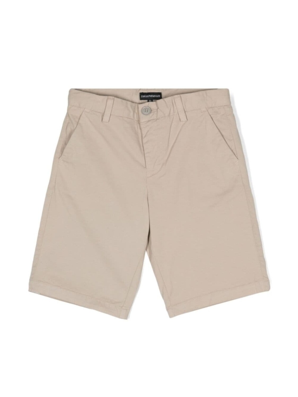 

Emporio Armani logo-plaque bermuda shorts, нейтральный цвет