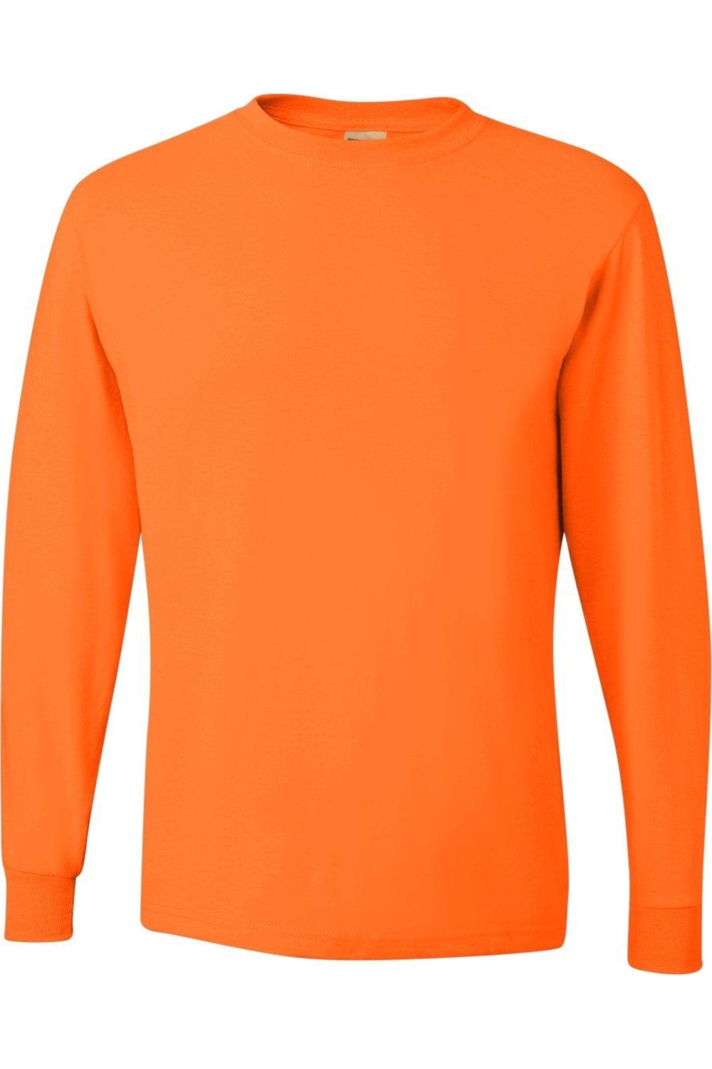 

Футболка JERZEES Dri-Power с длинным рукавом 50/50, цвет safety orange