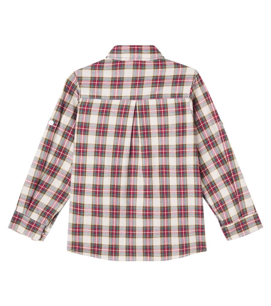 Нико клетчатая фланелевая рубашка La Coqueta, Ivory Tartan — фото 3