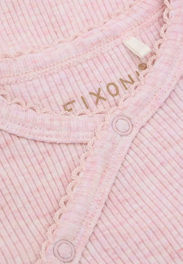 Платье с длинными рукавами, обернутое вокруг тела Fixoni, Bleached Mauve Melange — фото 3