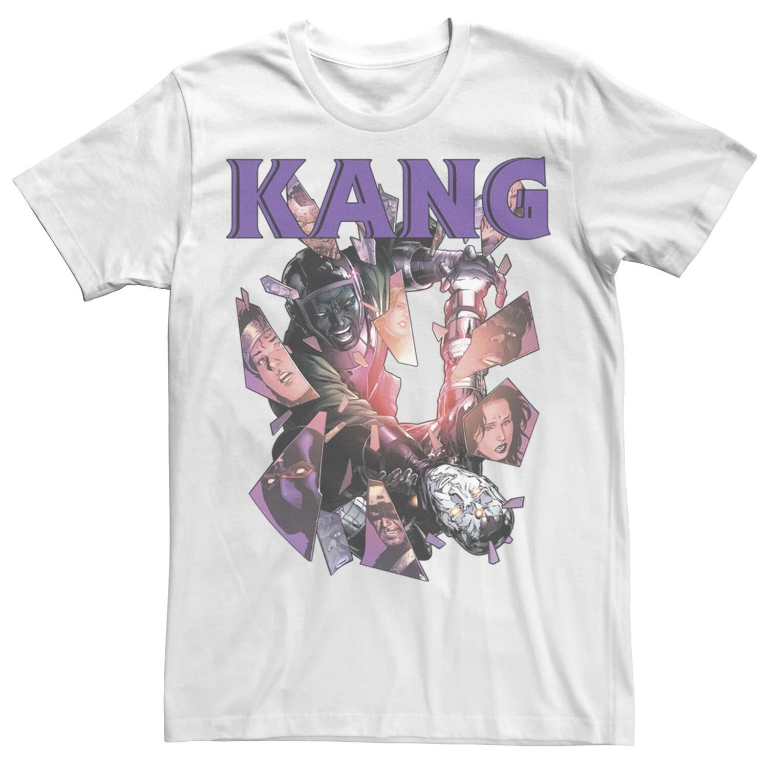 

Мужская футболка Kang the Conqueror Shattered Faces Marvel