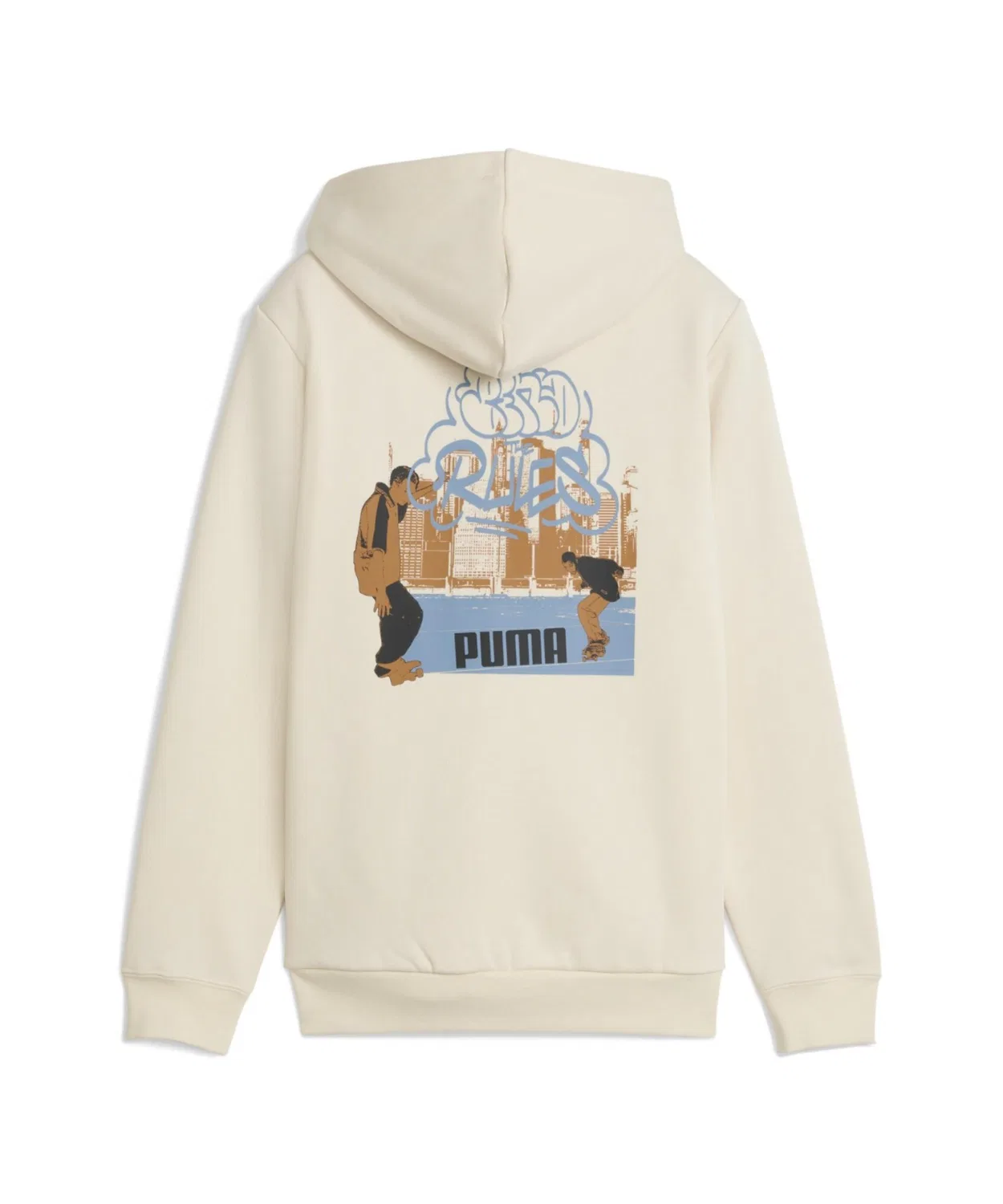 Флисовая куртка PUMA MID90S Full Zip, оверсайз, кремовый — фото 2