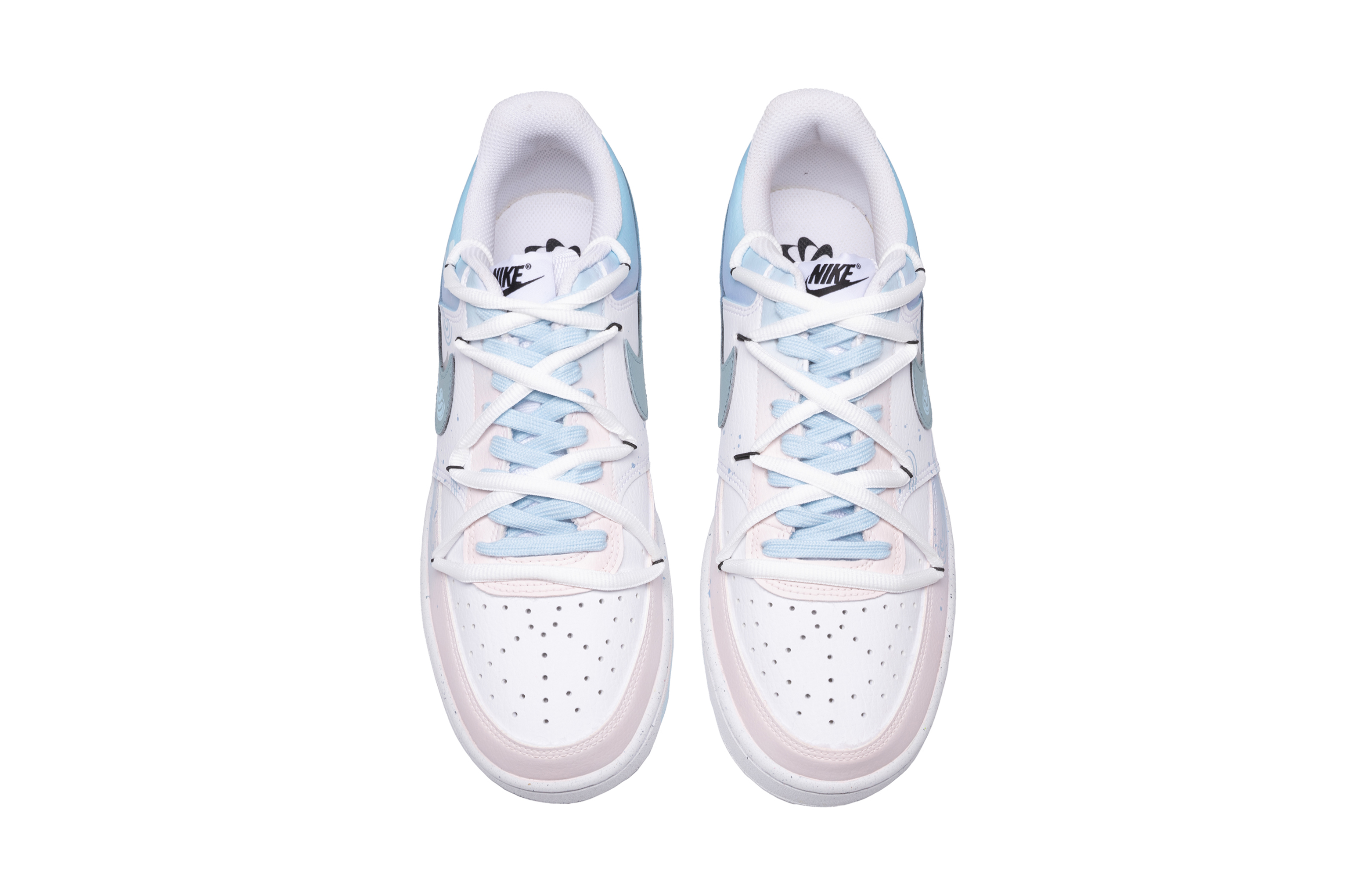 

Кроссовки Nike Court Vision 1 Skateboarding Shoes Women's Low-top Blue/White/Pink, синий/белый/розовый