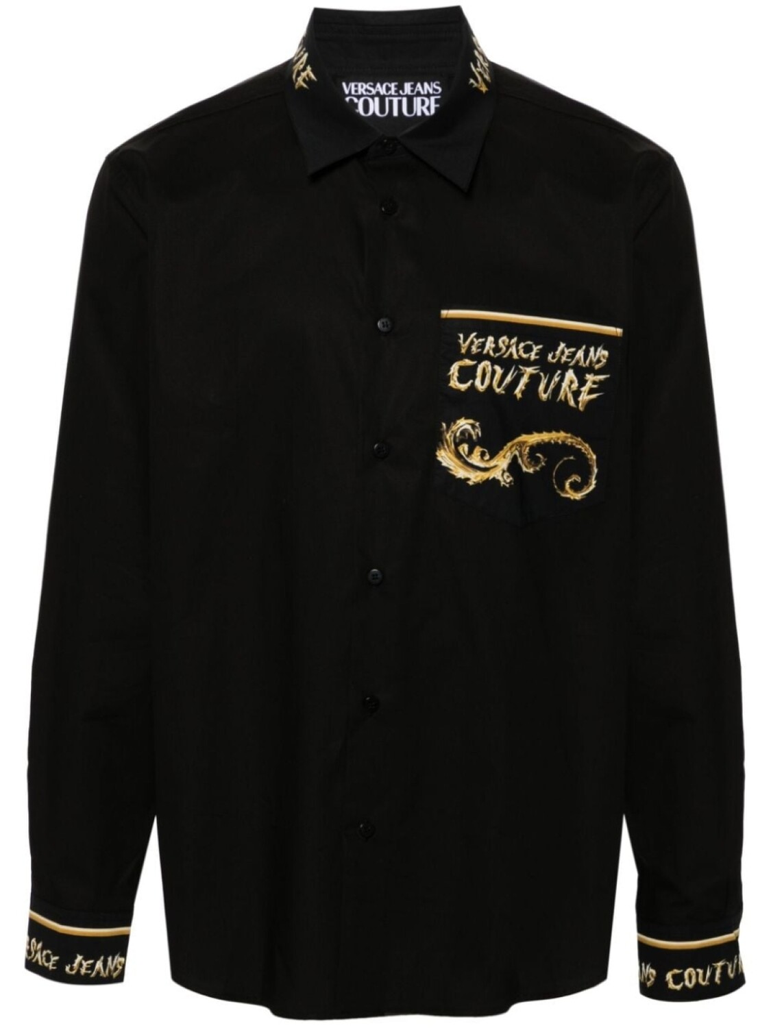 

Versace Jeans Couture рубашка с принтом Chrome Couture, черный