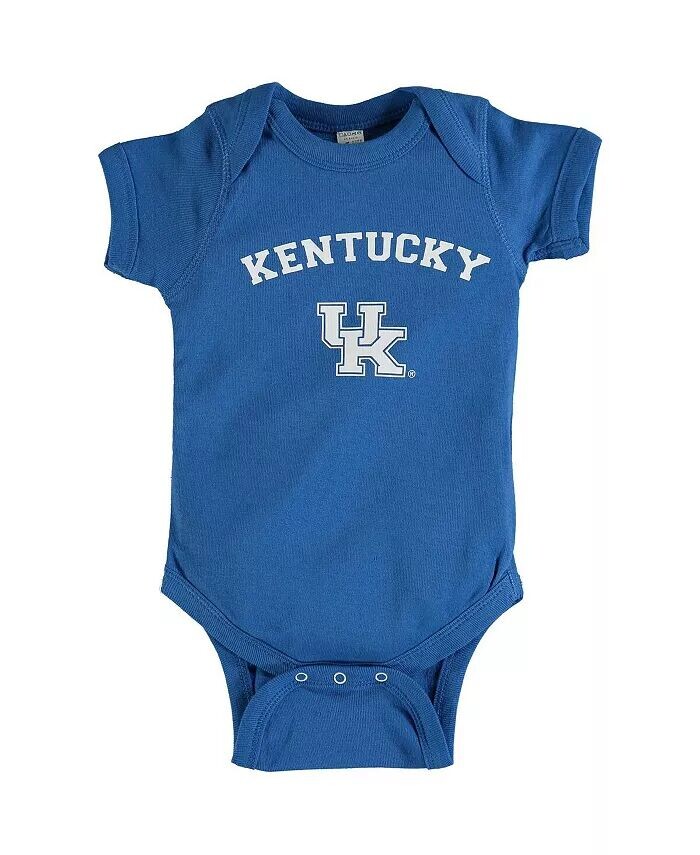 

Боди для новорожденных и младенцев для мальчиков и девочек Royal Kentucky Wildcats Arch & Logo Two Feet Ahead