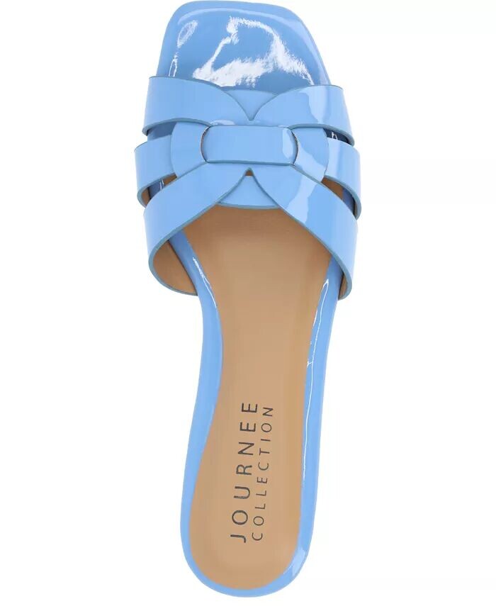 Женские сандалии Arrina Slip On Flat Journee Collection, синий — фото 4