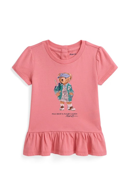 

Хлопковая футболка Polo Ralph Lauren, розовый