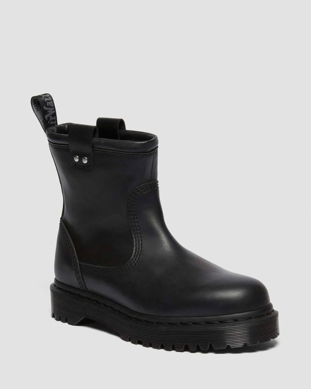 

Кожаные байкерские ботинки Dr. Martens Anistone Lo, цвет Black — Wanama