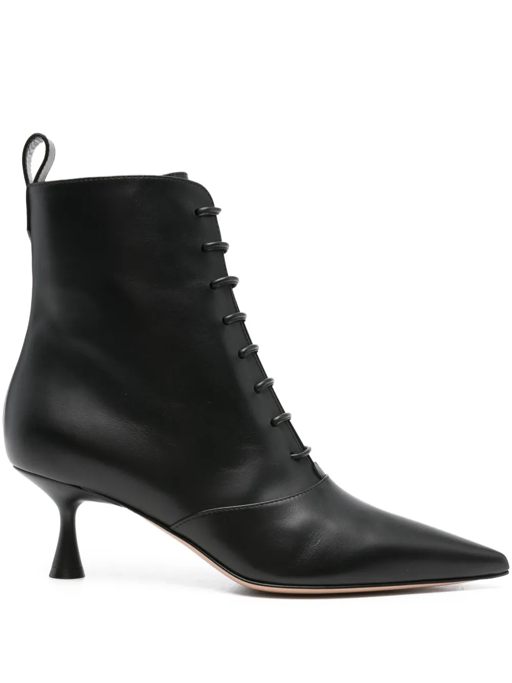 Ботильоны Morganne 55 с заостренным носком Gianvito Rossi, черный