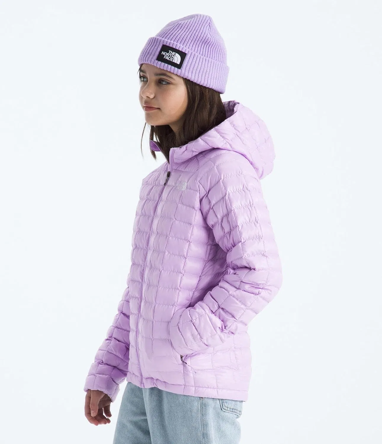 Куртка с капюшоном The North Face унисекс для детей Thermoball, Lite Lilac — фото 2