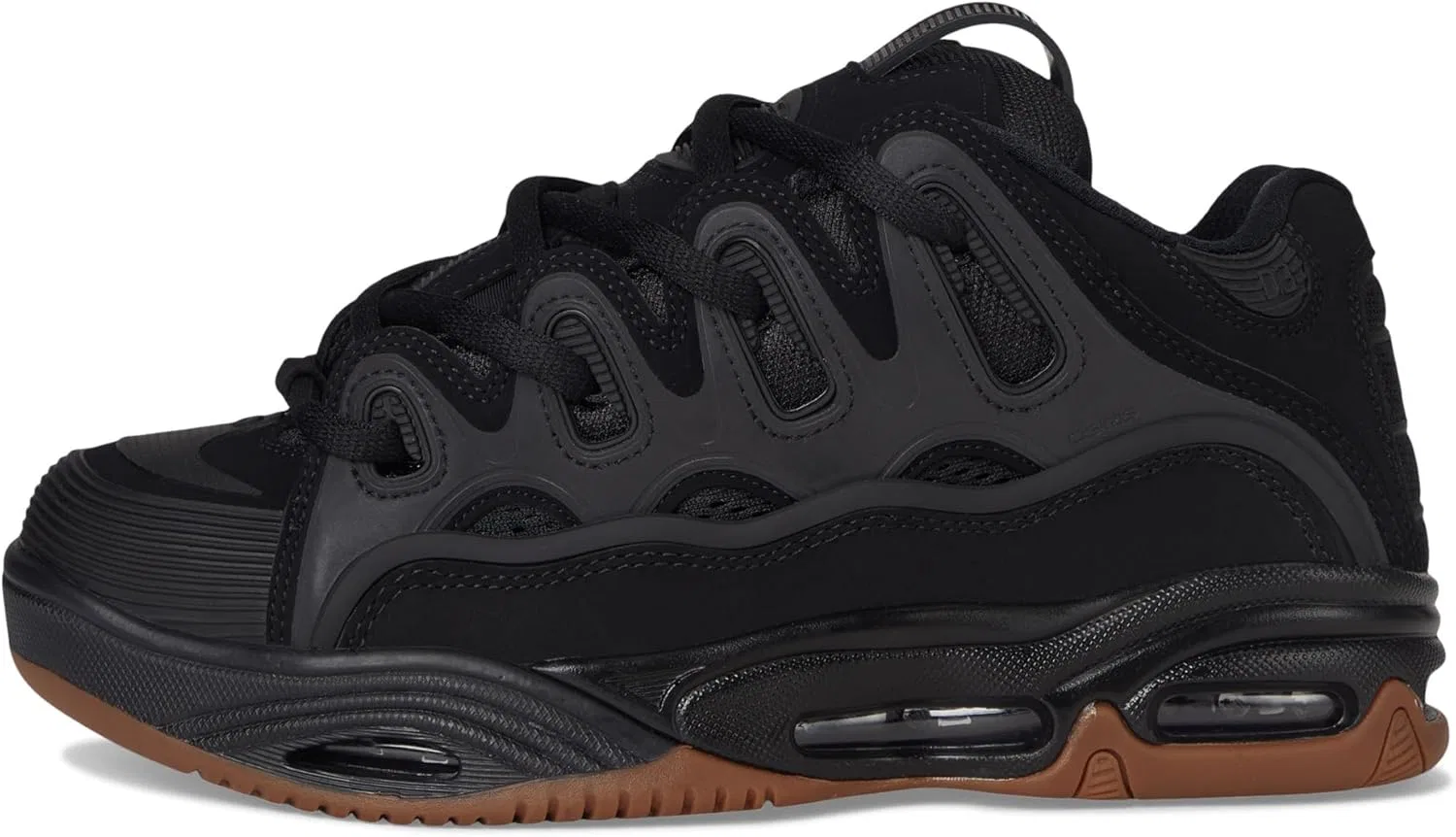 Мужские кроссовки для скейтбординга Osiris D3 2001, Black/Black/Gum — фото 4