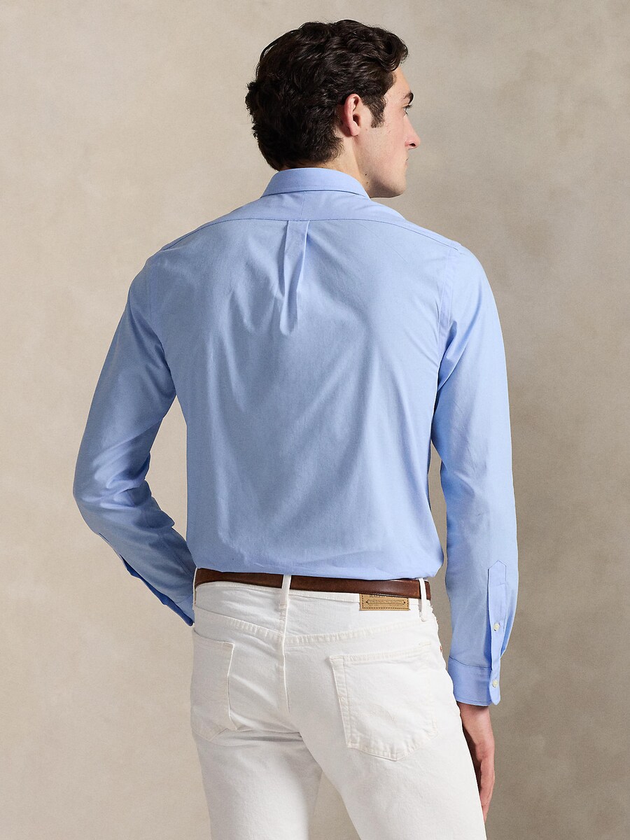 Рубашка Slim Fit на пуговицах Polo Ralph Lauren, светло-синий — фото 4